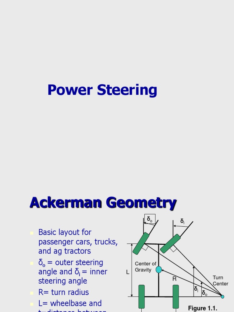 Ackerman Steering Principles Explained | PDF | Valve | Steering