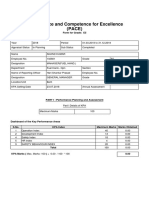 Performance and Competence For Excellence (PACE) : Form For Grade: E5