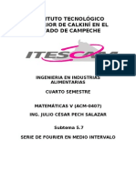 Serie de Fourier en Medio Intervalo