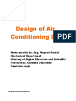 Design of Air Conditioning Ducts