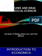 Disciplines and Ideas in The Social Sciences