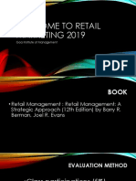 Welcome To Retail Marketing 2019: Goa Institute of Management