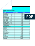 Standard Price List 2019 PDF