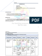 3rd Quarter Session Plan Carpentry PDF