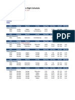 2019 FORT HILLS REGION October 1st to October 31st Flight Schedule