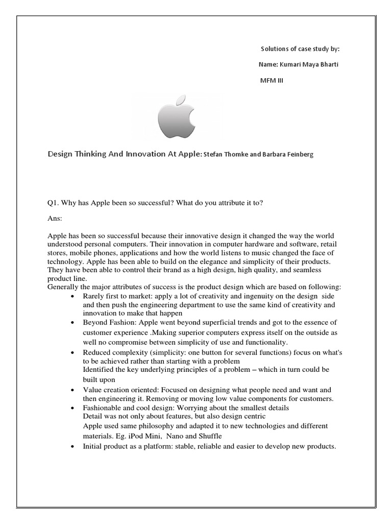 apple case study questions
