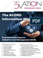 The Acord Information Model: Empowered by Papyrus Adaptive Case Management (ACM)