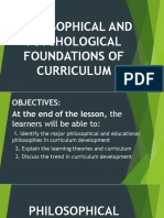 Philosophical Foundations of Curriculum Development