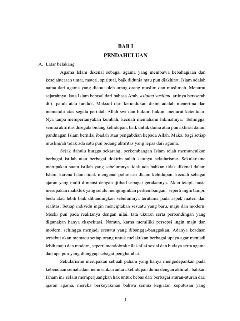 Islam Dan Sekularisme Pdf