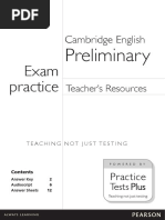 Preliminary Teachers Resources PDF