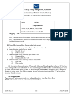 Assignment No 1: Department of Mechanical Engineering