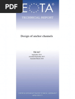 Eota TR 047 Design of Anchor Channels 2018 03