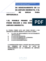 EL AUTO DE DESECHAMIENTO DE LA DEMANDA DE AMPARO INDIRECTO, Y EL RECURSO DE QUEJA..docx