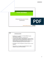 Food Defense Requisitos de Food Defense PDF