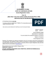 Certificate of LLP Incorporation PDF