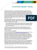 A Bigger and More Equal Society - Briefing Paper