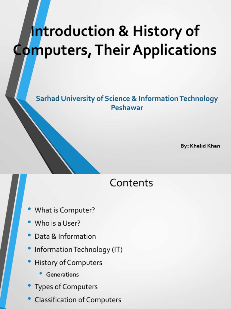 Overview of Computer History and Types | PDF | Mainframe Computer ...