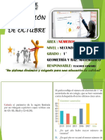 Diapositiva Octubre de 1 de Secundaria 2019 - Matemática Raz. - Geom.