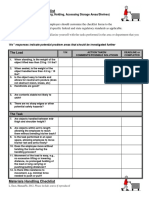 Material Handling Check Sheet