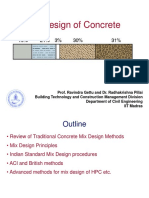 Mix Design of Concrete: Methods and Principles