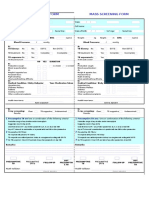 Mass Screening Form Mass Screening Form: (In The Past 2 Years) (In The Past 2 Years)