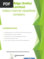 Info Edge (India) Limited: India's Internet Classifieds Company