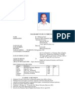 Mallikarjun Patil'S Curriculum Vitae: TH TH TH