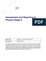 Assessment and Reporting in Physics Stage 6