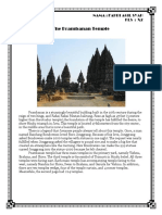 The Prambanan Temple: Nama: Fahri Agil Syah KLS: X2