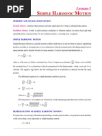 Simple Harmonic Motion