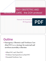 Emergency Obstetric and NEWBORN CARE: The DOH Protocol: National Safe Motherhood Program BY:Department of Health