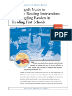 A Principal's Guide To Intensive Reading Interventions For Struggling Readers in Reading First Schools