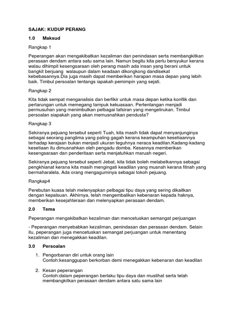 Sajak Kudup Perang Pdf