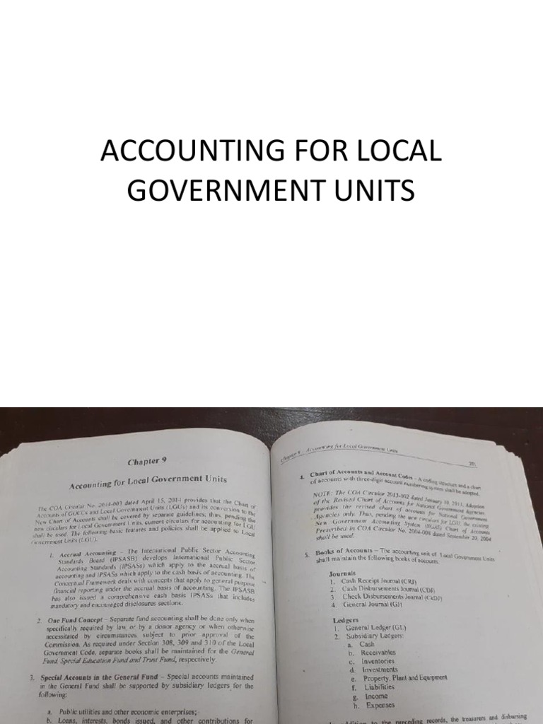 Accounting For Local Government Units | PDF