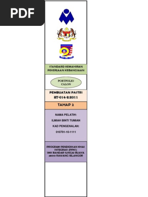 Contoh Portfolio Murid Pdf