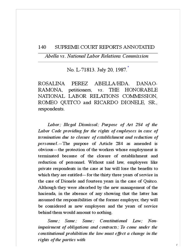 02 Abella vs. National Labor Relations Commission 152 SCRA 140, July 20 ...