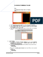 Cara Kerja Singkat Modul 6 (Latihan-Latihan)