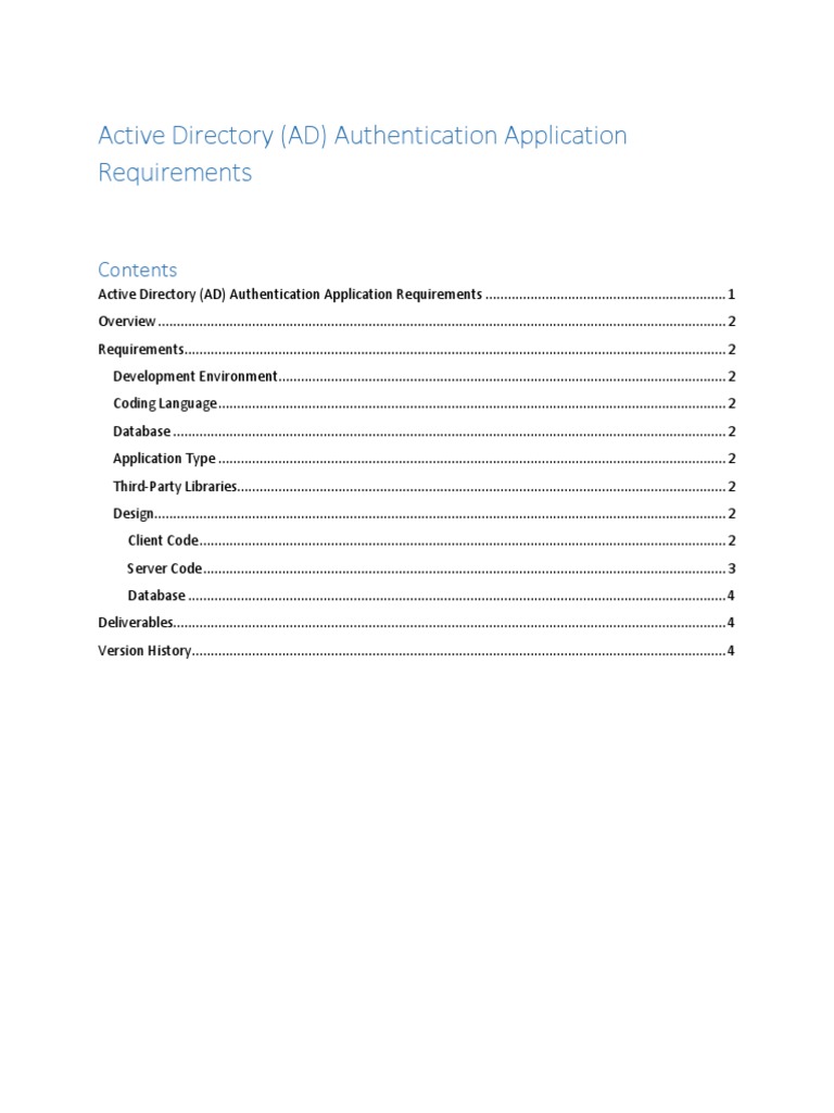AD Authentication App Guide | PDF | Active Directory | User (Computing)