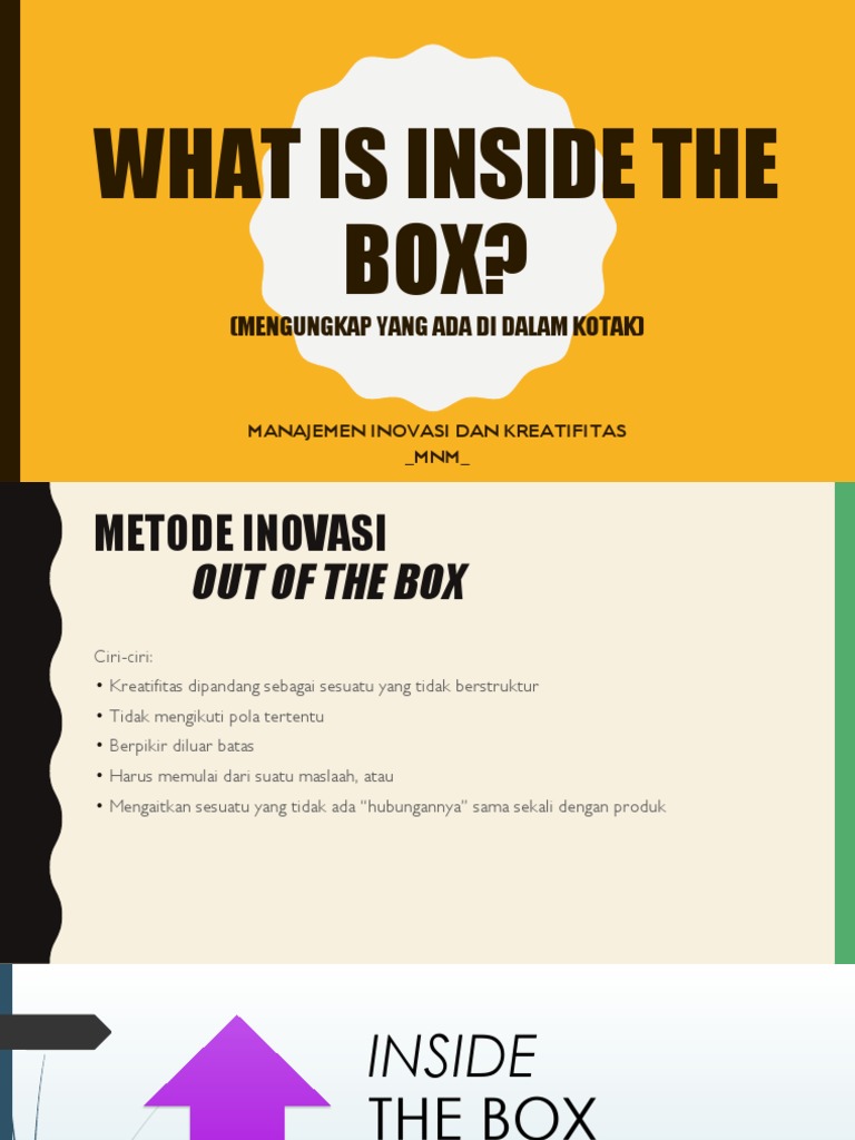 What Is Inside The Box | PDF