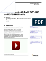 Using Freescale eGUI With TWR-LCD On MCF51MM Family: Application Note