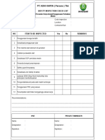 Cheklist SOP Perkakas Mesin