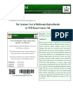 The Cytotoxic Test of Metformin Hydrochloride To T47D Breast Cancer Cell