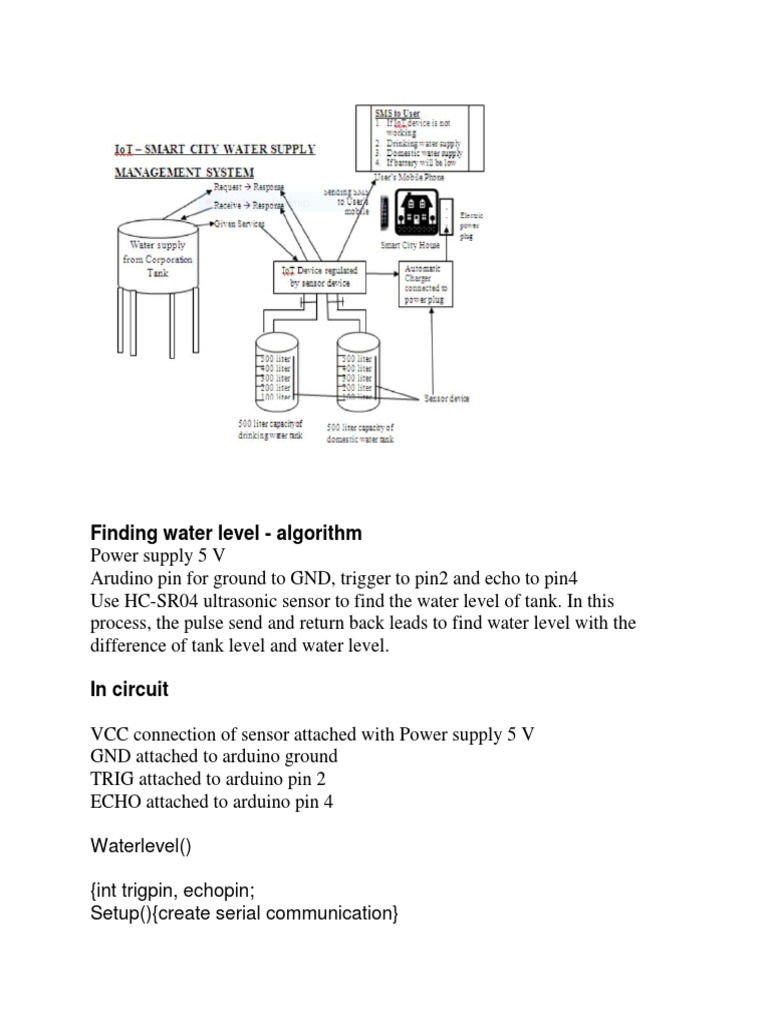 Water Level Detection with HC-SR04 | PDF