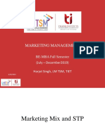 Marketing Mix and STP