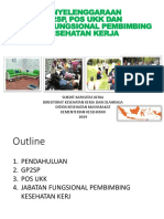 Penyelenggaraan Gp2Sp, Pos Ukk Dan Jabatan Fungsional Pembimbing Kesehatan Kerja