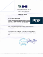 Certificado Medico