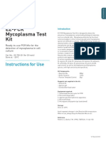 Ez-Pcr Mycoplasma Test Kit: Instructions For Use