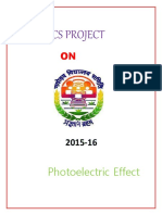 Physics Project: Photoelectric Effect