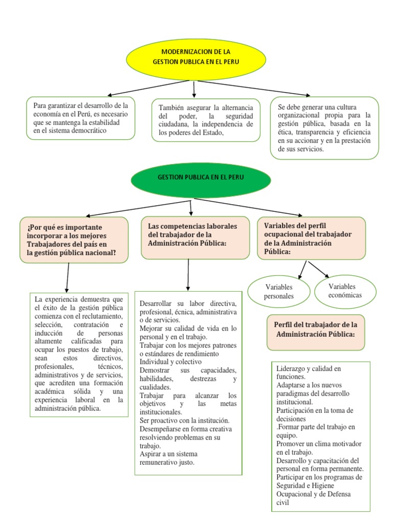 Modernizacion de La Gestion Publica - Organizador PDF | PDF ...
