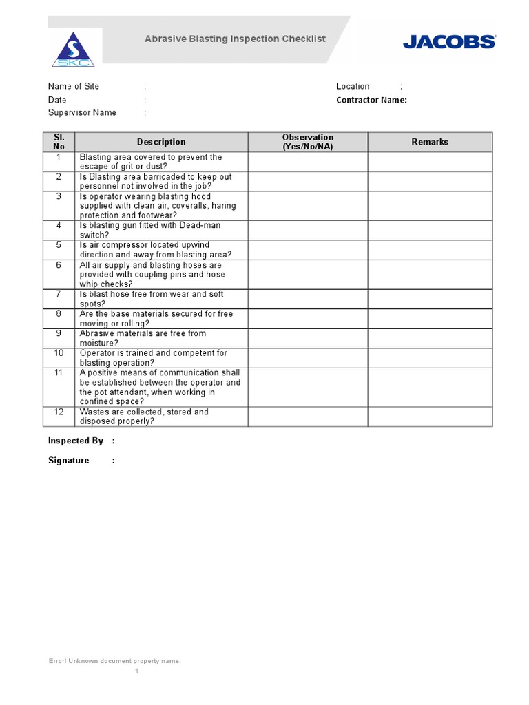 Abrasive Blasting PDF